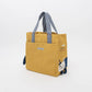 Kusuguru Japan Embroidered Cat Small Tote Bag - Yellow