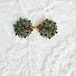 Blue & Gold Cinch Clip, Gilded Sweater Clasp KardiKlip