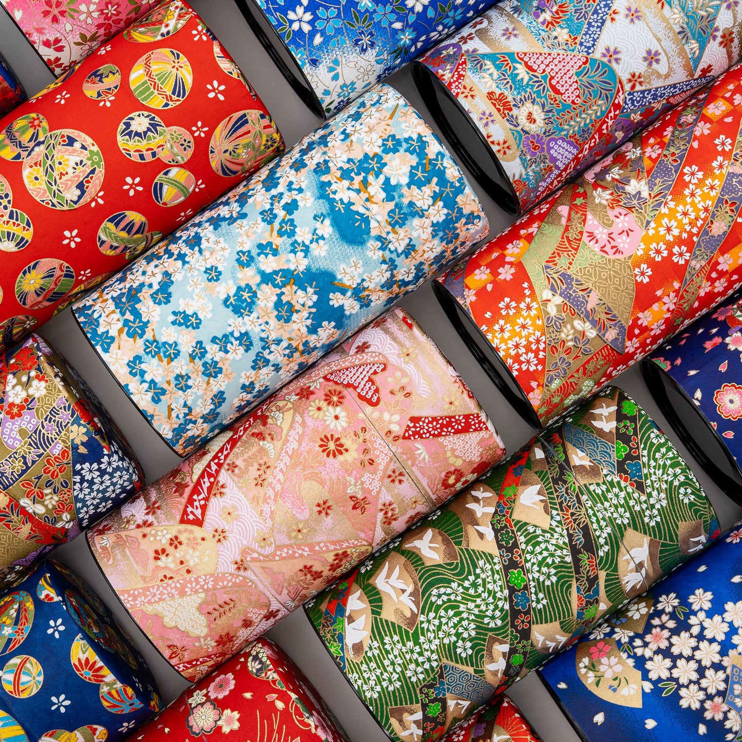 Japanese Traditional Washi Tea Canister – 20 Pattern 200g