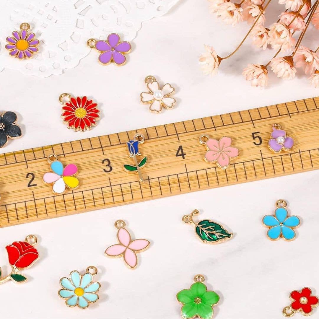 Flower Garden Stitch Marker Set