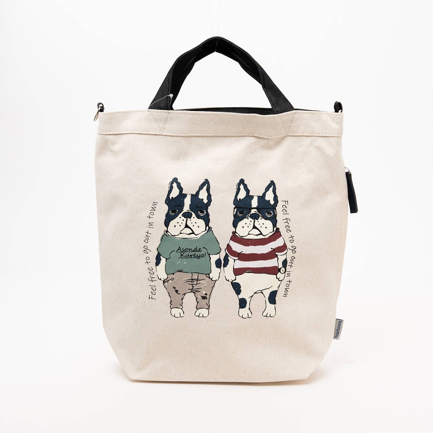 Kusuguru Japan Lucy Paul Cartoon Crossbody Shoulder Tote Bag