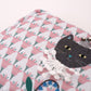 Kusuguru Japan Princess Black Cat Makeup Bag Organizer Pouch