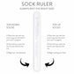 Sock Ruler - Sock Sizing Bracelet Ruler by Twice Sheared Sheep