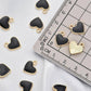 Black Hearts Stitch Markers, Crochet and Knit Tools