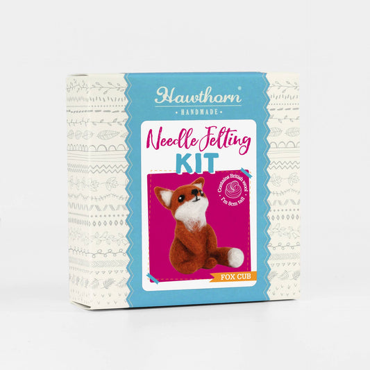 Fox Cub Mini Needle Felting Kit | Beginner Craft Kit
