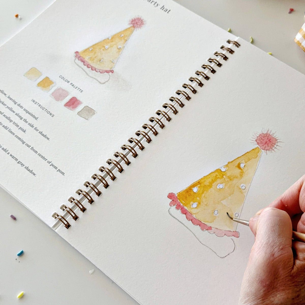 Celebrate watercolor workbook by Emily Lux
