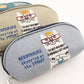 Kusuguru Japan Embroidered "Nekomaruke" Eyewear Case