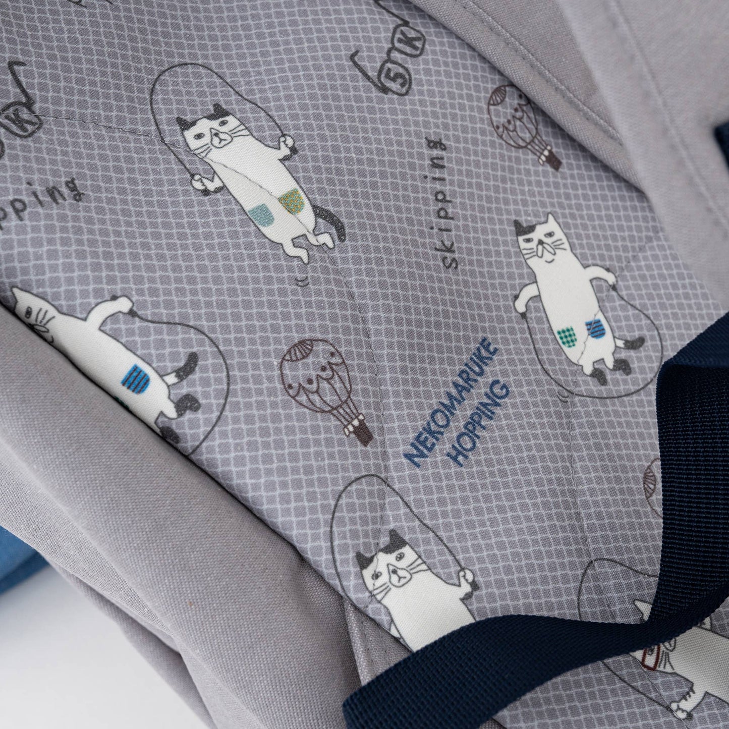 Kusuguru Nekomaruke Embroidered Backpack - Large