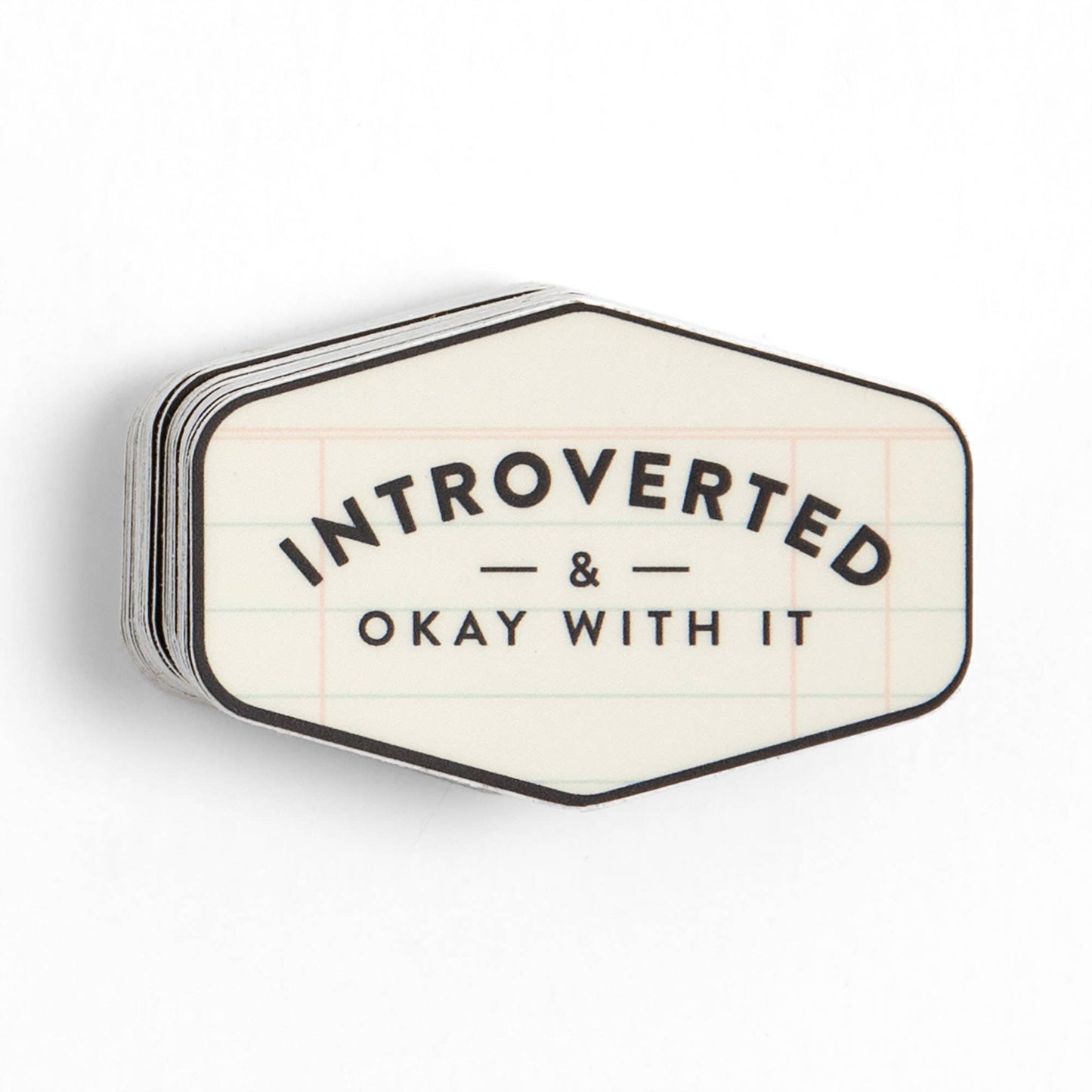Introverted & Okay With It Decal Sticker