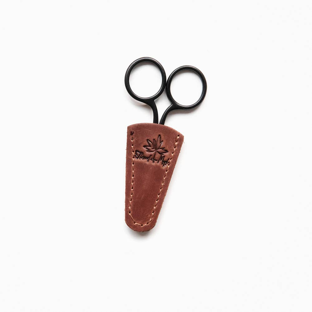 Mini Scissors with Leather Sheath by Thread and Maple