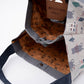 Kusuguru Japan Three Cats Embroidered Large Tote Bag - Gray