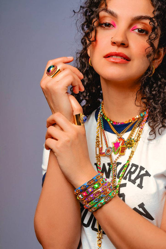 Sarina Necklace in Watermelon POP by Tova