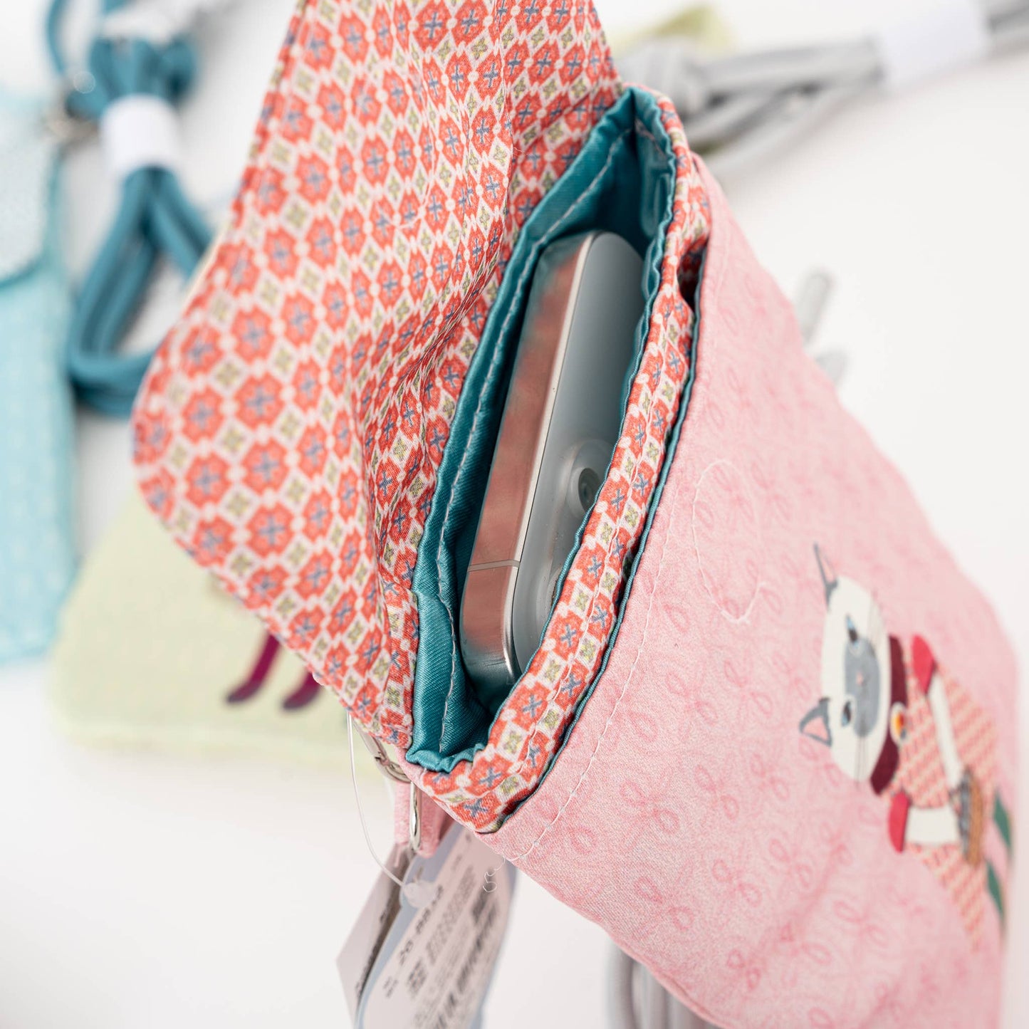 Kusuguru Japan 3-Way SilkyTouch Mobile Pouch & Crossbody Bag
