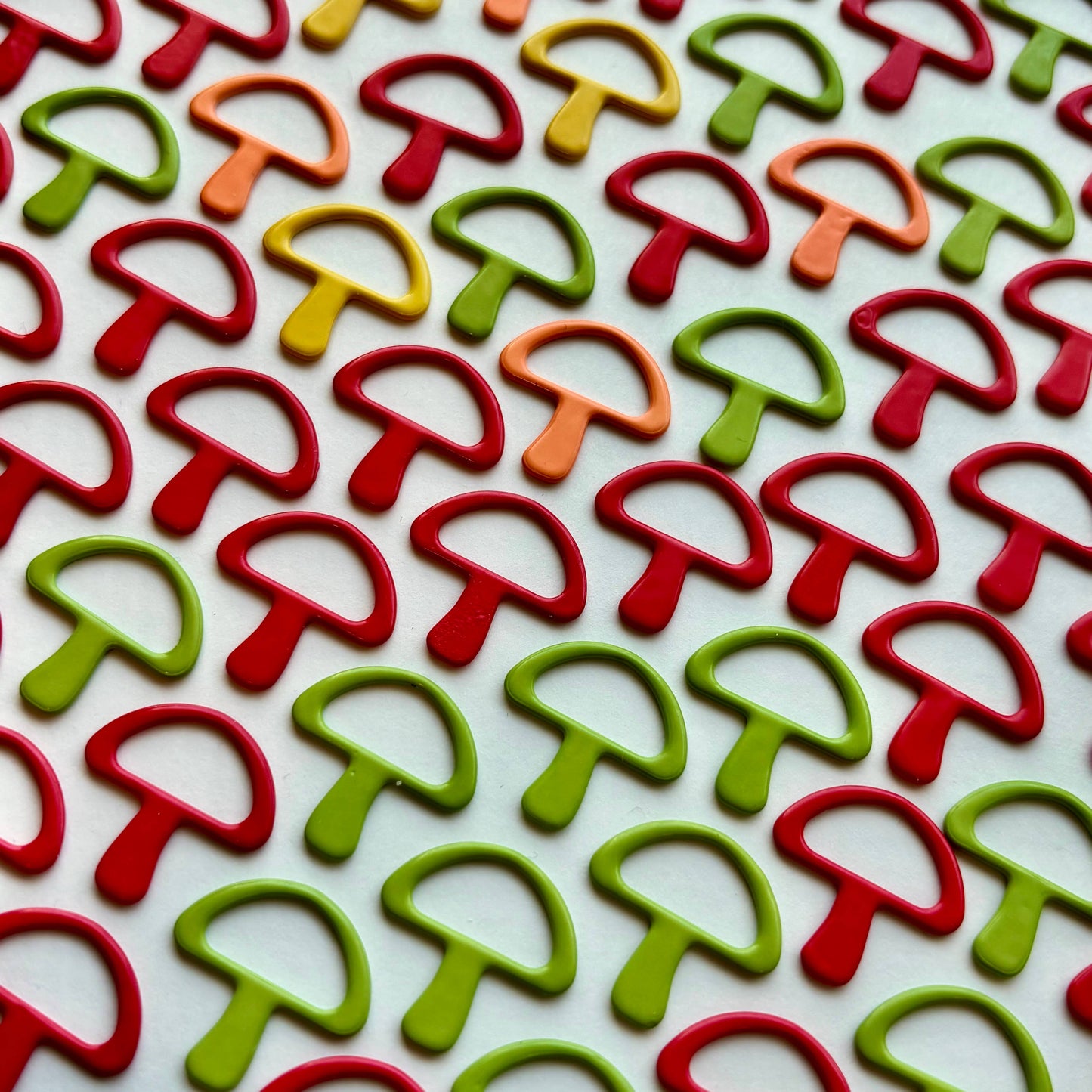 EXCLUSIVE Mushroom Knitting Stitch Markers Set Snag Free