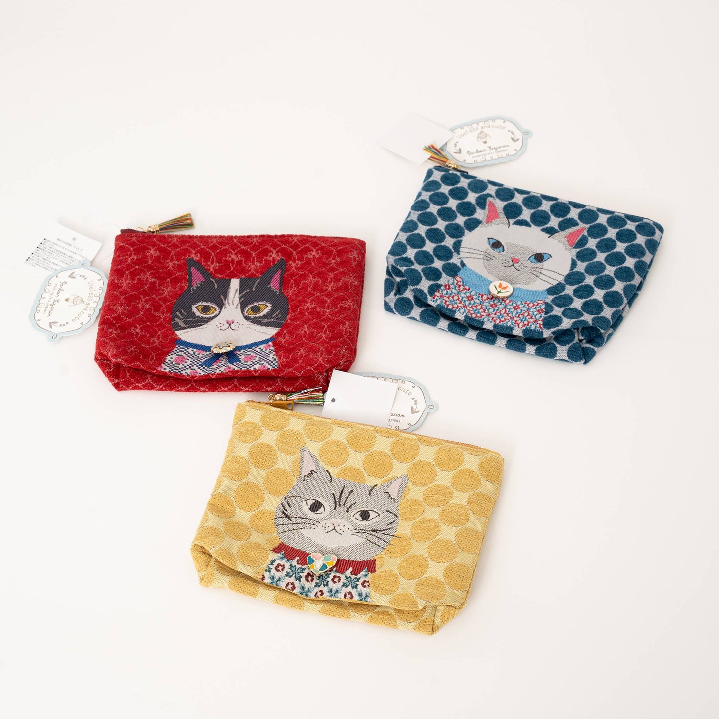 Kusuguru Japan "Honey Bean Princess" Jacquard Pouch