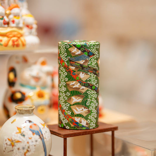 Japanese Traditional Washi Tea Canister – 20 Pattern 200g