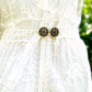 Purples & Gold Cinch Clip, Gilded Sweater Clasp KardiKlip
