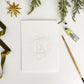 Wreaths Paintable Watercolor Notecard Set by Emily Lex
