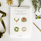 Wreaths Paintable Watercolor Notecard Set by Emily Lex