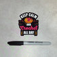 Crochet Sticker - Crochet All Day: Keep Calm and Create