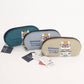 Kusuguru Japan Embroidered "Nekomaruke" Eyewear Case