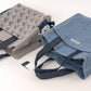 Kusuguru Japan Embroidered Cat Small Tote Bag - two color