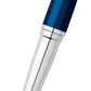 ATX® Translucent Blue Lacquer Stainless Steel Medium Nib Fountain Pen