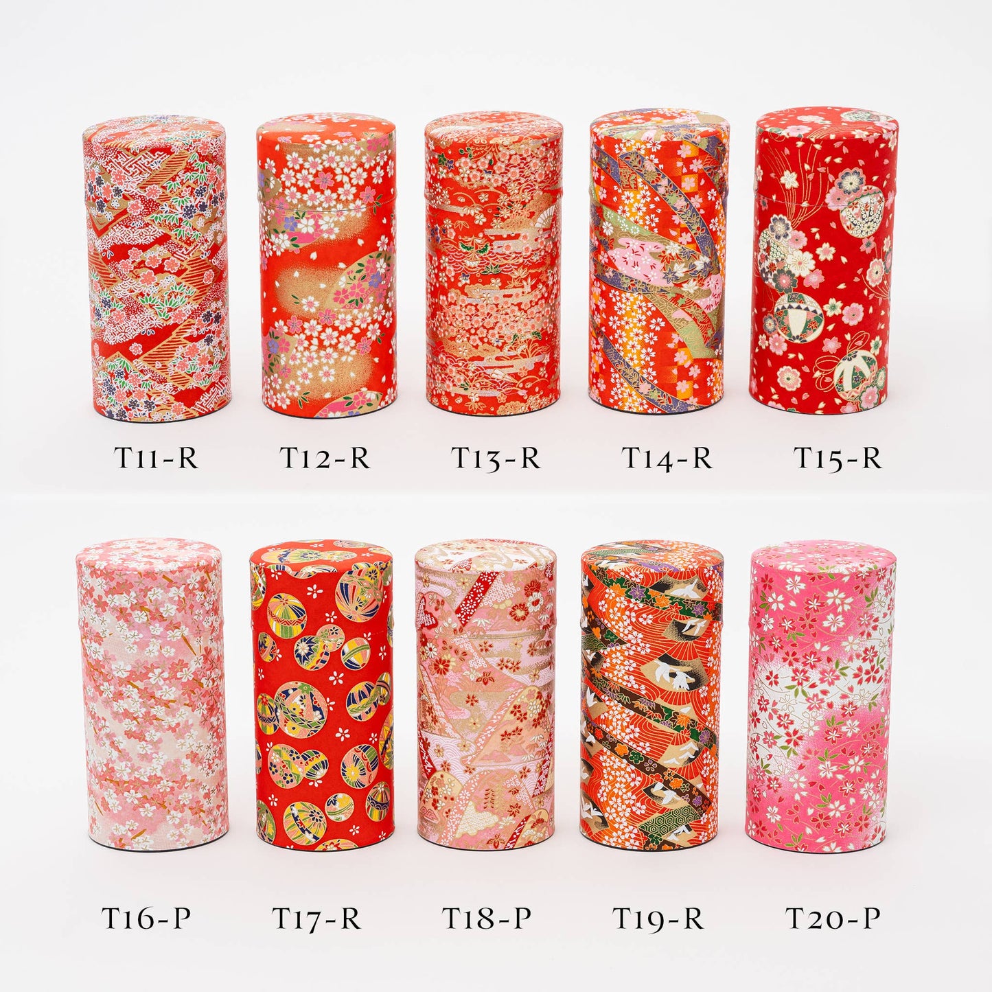 Japanese Traditional Washi Tea Canister – 20 Pattern 200g