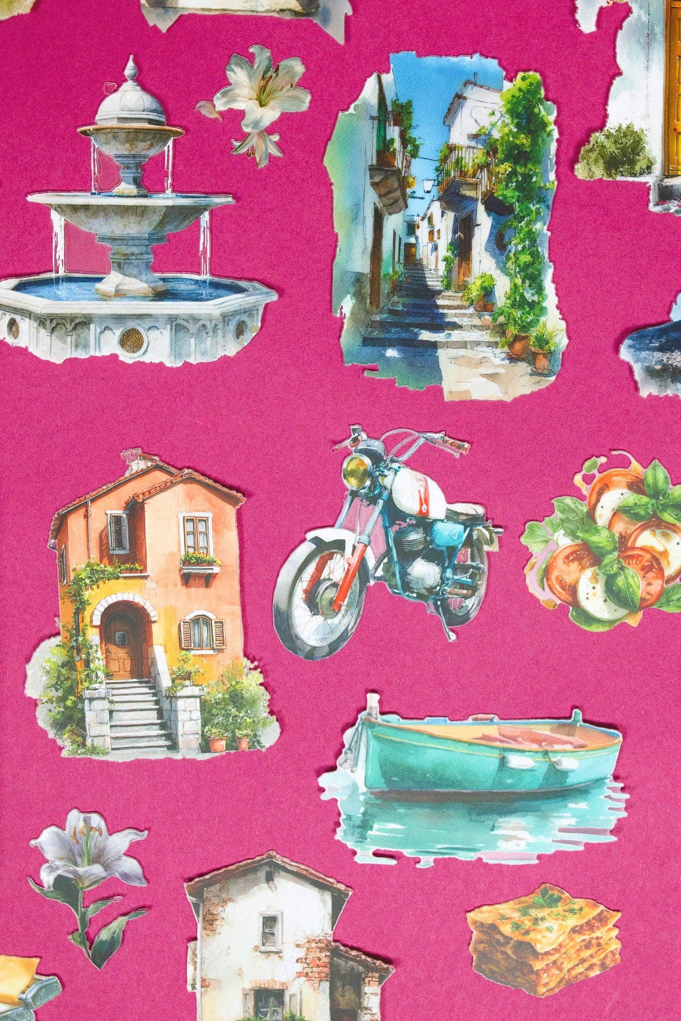 Italian Village Sticker Tin