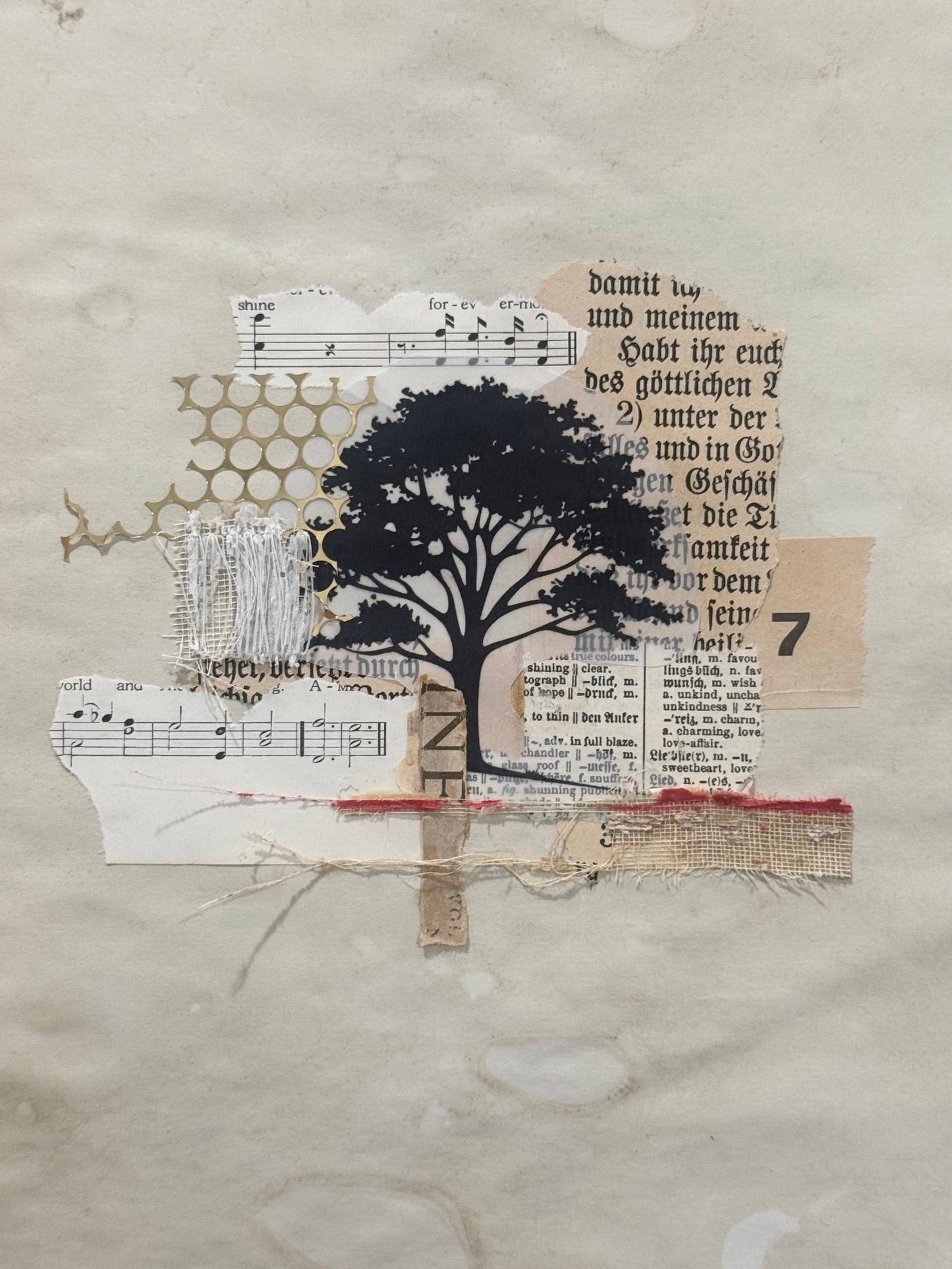 Collage Prompt Kit, Mixed Media Art Kits, Trees