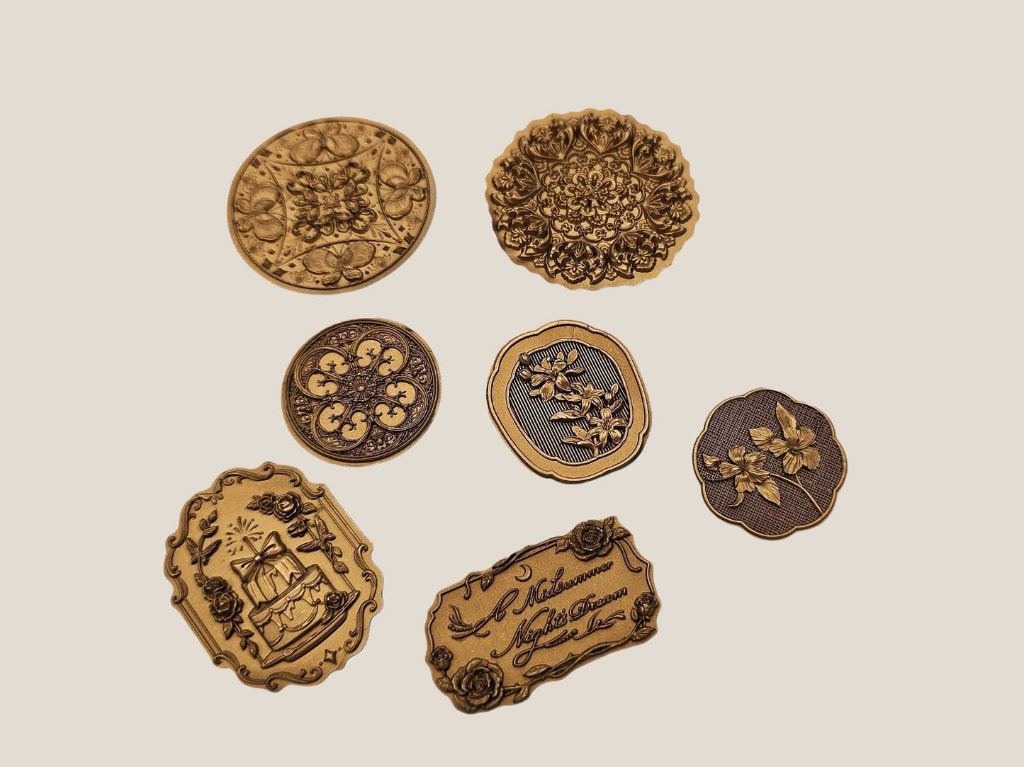Vintage Faux-Wax Stickers