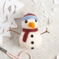 Snowman Mini Needle Felting Kit | Christmas Craft Kit