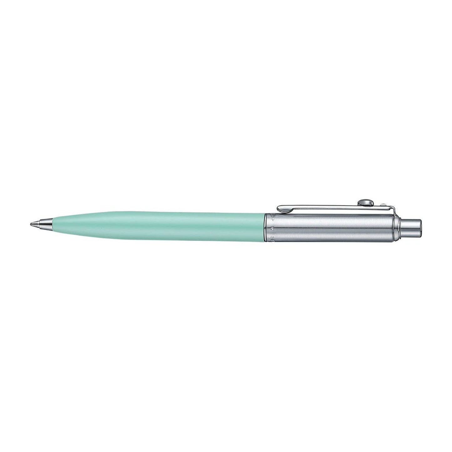 Sheaffer Sentinel Emily in Paris 321 Green Matte Finish Ballpoint Pen with Chrome-Plated Trims and Heart-Shaped Clip Emblem