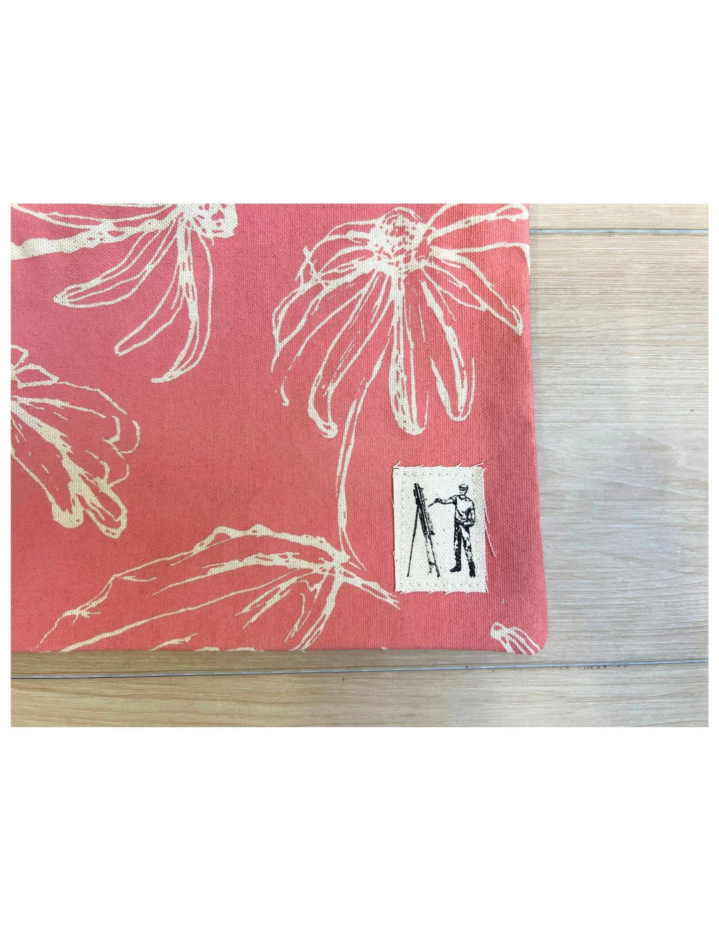 Coral Pink Zippered Pouch