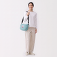 Kusuguru Japan Embroidered Cat Crossbody Bag Lightweight