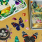 Birds, Foliage, Butterflies Sticker Tin Box