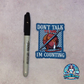 Don’t Talk to Me, I’m Counting – Sticker