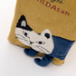 Kusuguru Japan Embroidered Cat Small Tote Bag - Yellow
