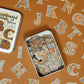 Illuminated Initials Sticker Tin Box