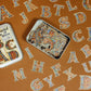 Illuminated Initials Sticker Tin Box