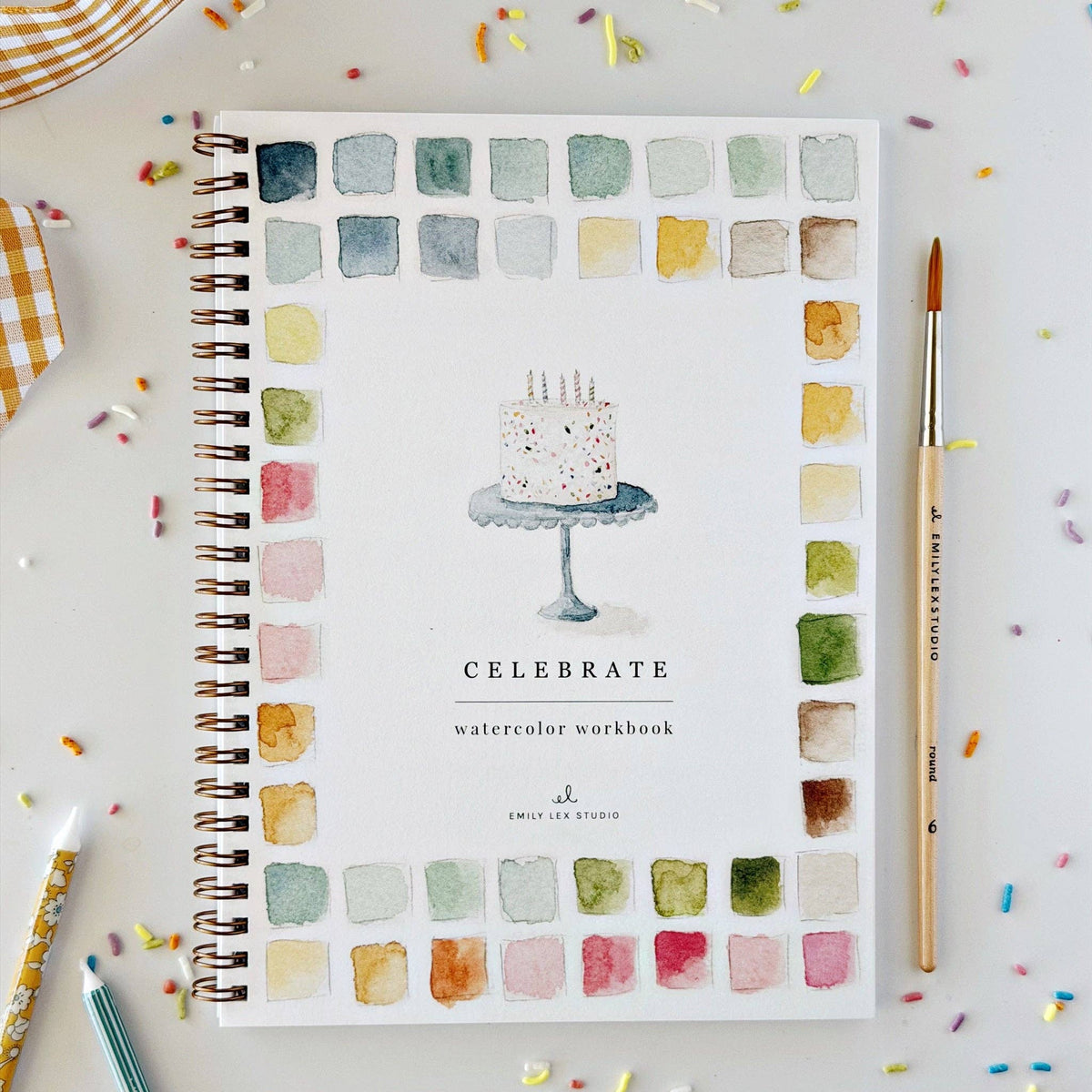 Celebrate watercolor workbook by Emily Lux