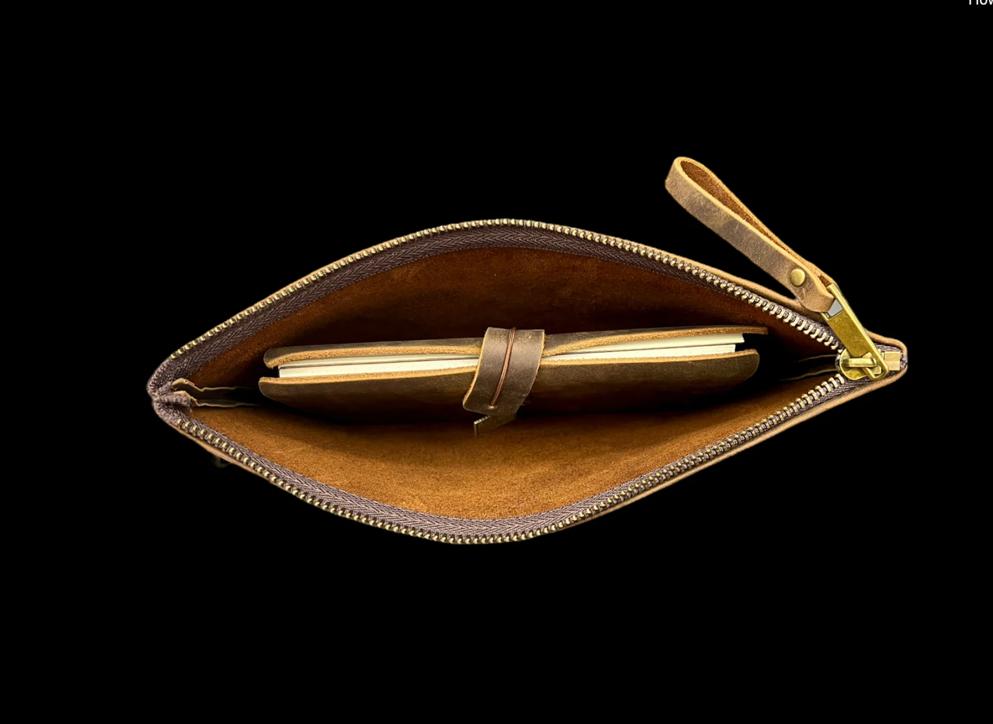 Traveler's Leather Set – Vintage Brown