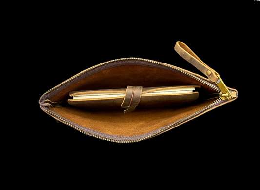 Traveler's Leather Set – Vintage Brown