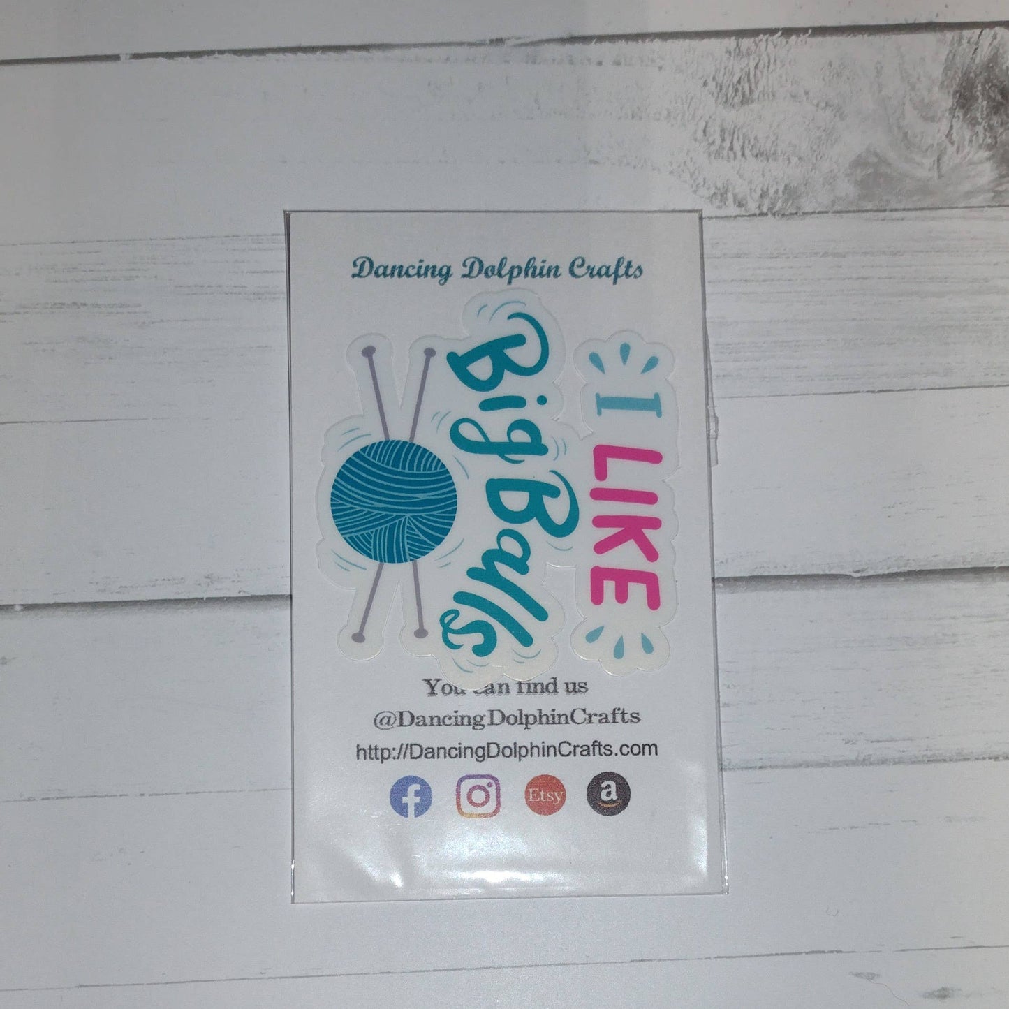 I Like Big Balls - Yarn Lover Sticker – Fiber Arts Sticker