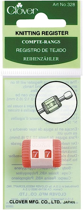 Clover Knitting Register 328 Row Counter