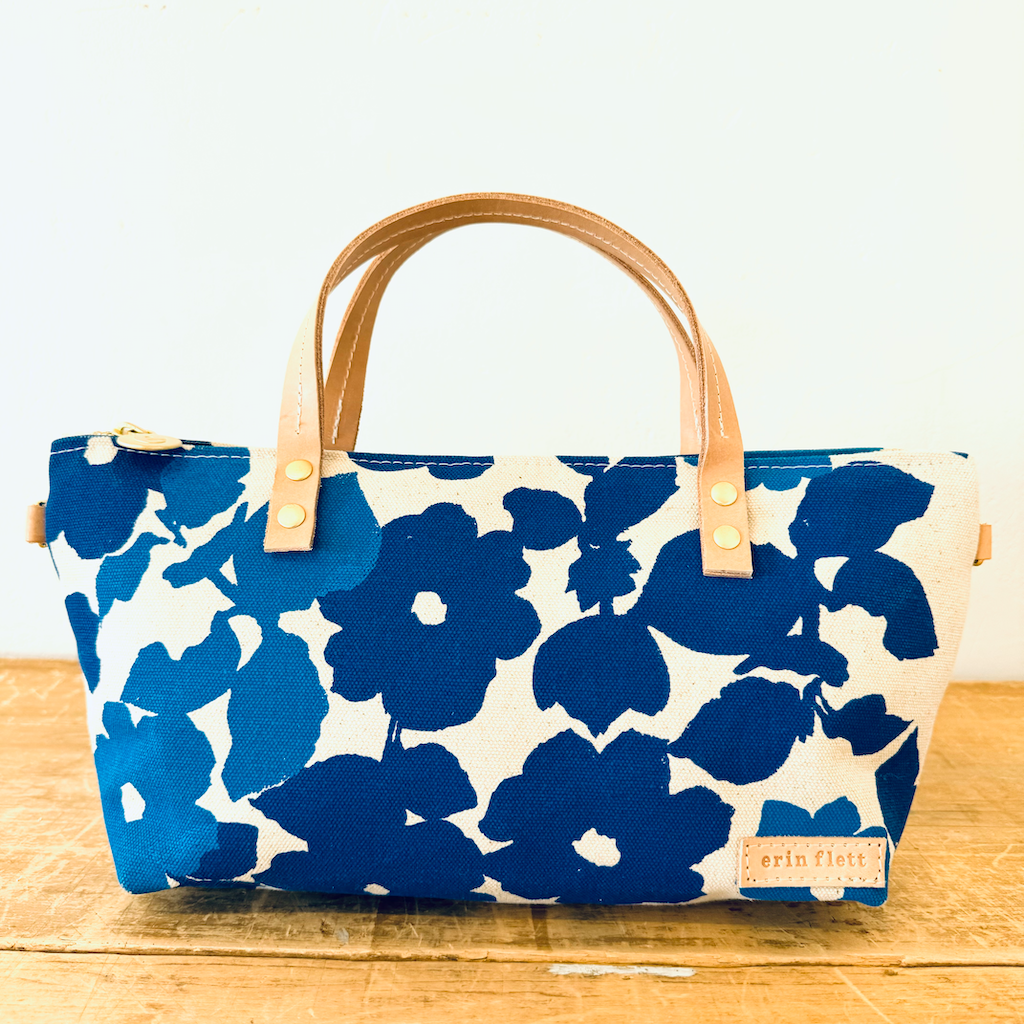 NEW Satchel in Blue Anita Pattern