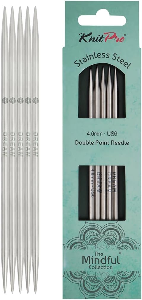 Knit Pro The Mindful Collection Staninless Steel DPNS