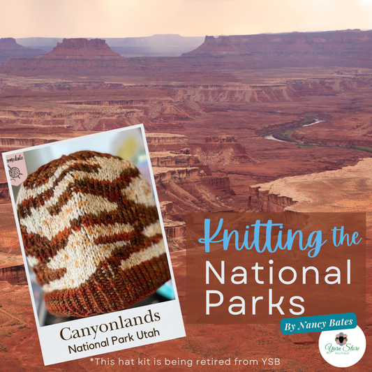 Canyonlands Hat Knitting the National Parks (Retiring this kit)