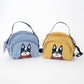Kusuguru Japan Small Round Embroidered Character Bag