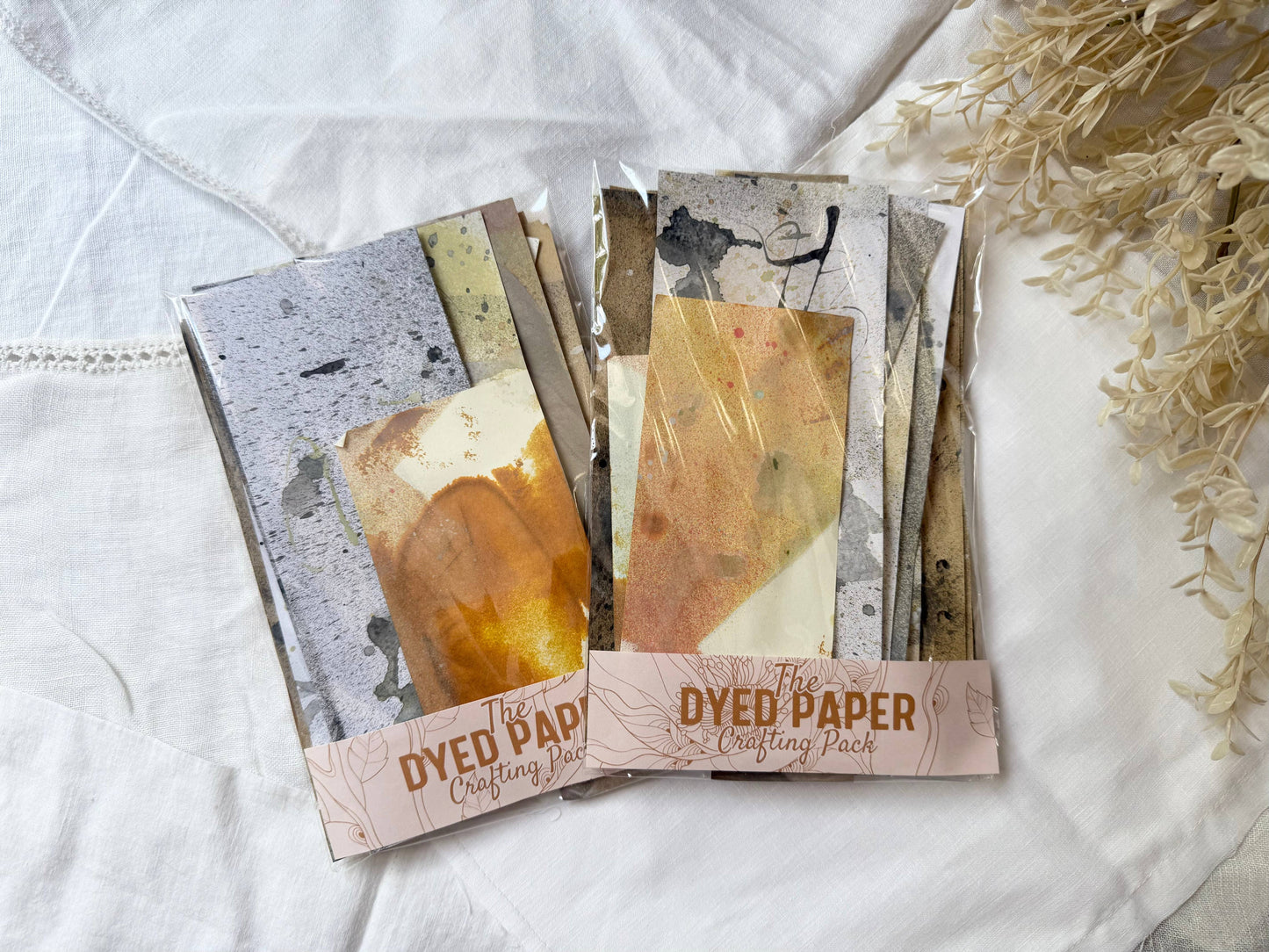 Dyed Paper Pack- Mixed Media Art Supplies